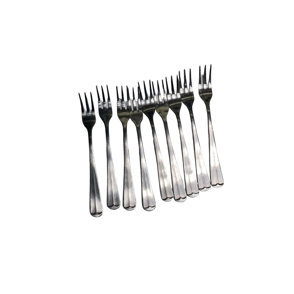 9 Barclay Geneve Stainless Korea Cocktail Appetizer Forks Silverware Set
